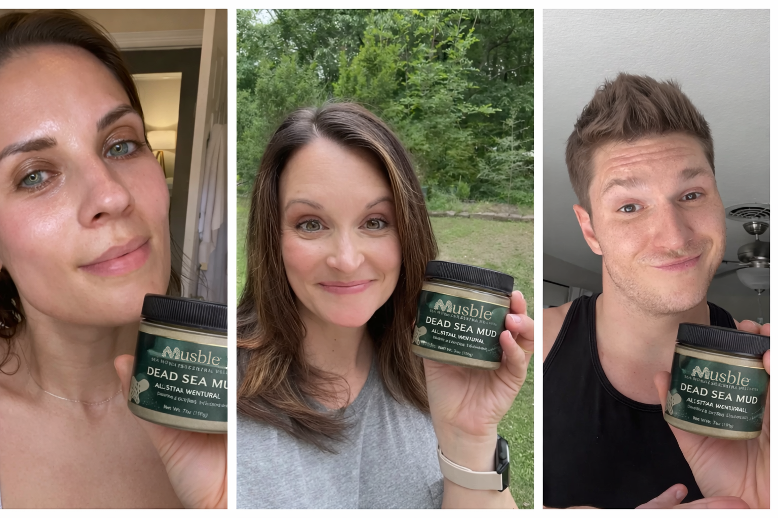 Customers holding Dead Sea Marine Moss Cream